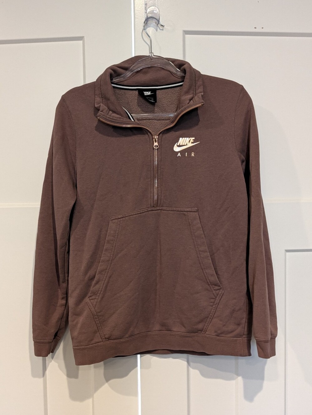 Nike Mauve Women’s Quarter-Zip Pullover Sweatshirt